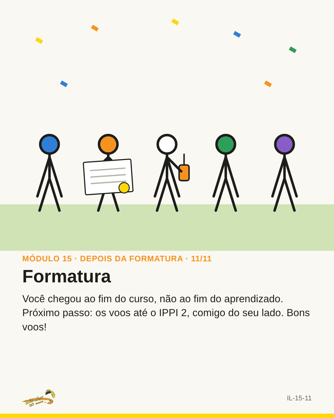 Turma com o certificado