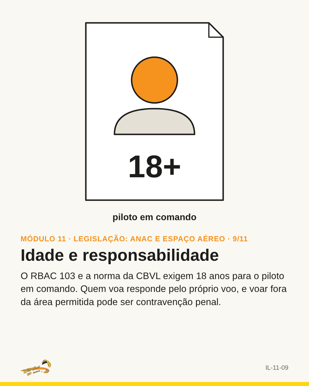 Ícone de documento com “18+”